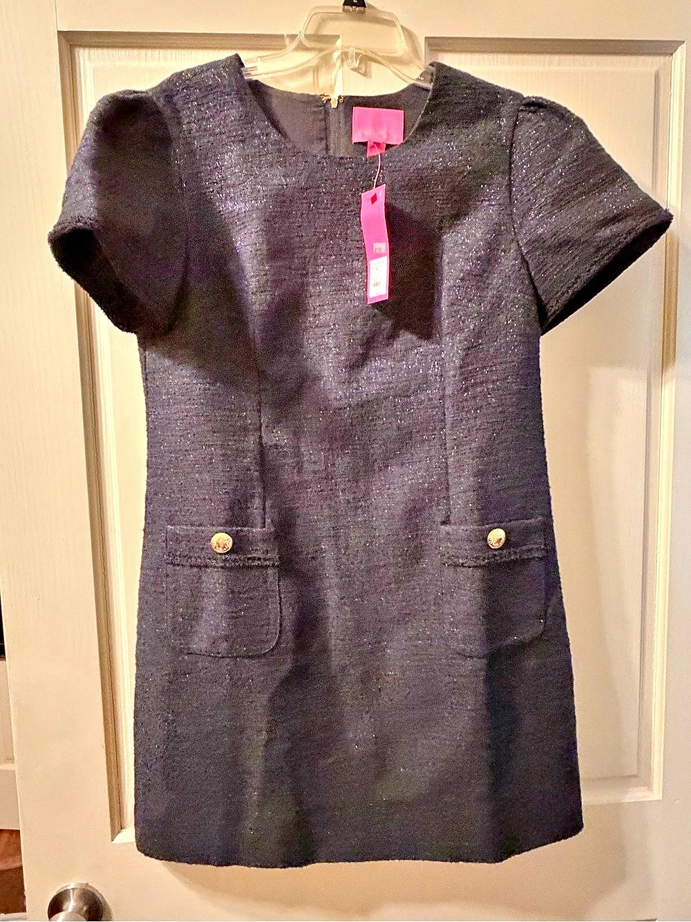 Lilly Pulitzer Sloane Shift Dress Mini Dress in Black Size 12 NWT